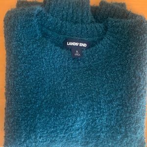 Lands’ End S Dark Teal heavy, warm sweater